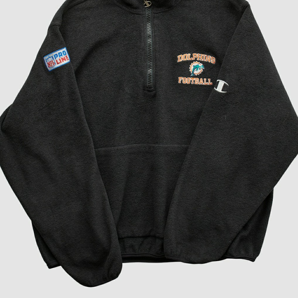 Champion 2000s 1/4 Zip Sweatshirt - Miami Dolphins