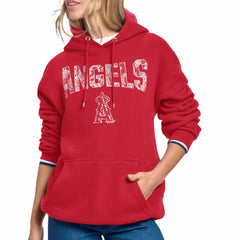 MLB Los Angeles Angels Starter Women's Lace Team Lockup Fleece Hoodie