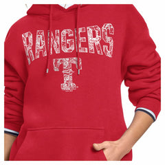 MLB Texas Rangers Starter Women's Lace Team Lockup Fleece Hoodie
