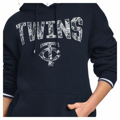 MLB Minnesota Twins Starter Women's Lace Team Lockup Fleece Hoodie