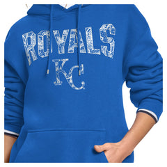 MLB Kansas City Royals Starter Women's Lace Team Lockup Fleece Hoodie