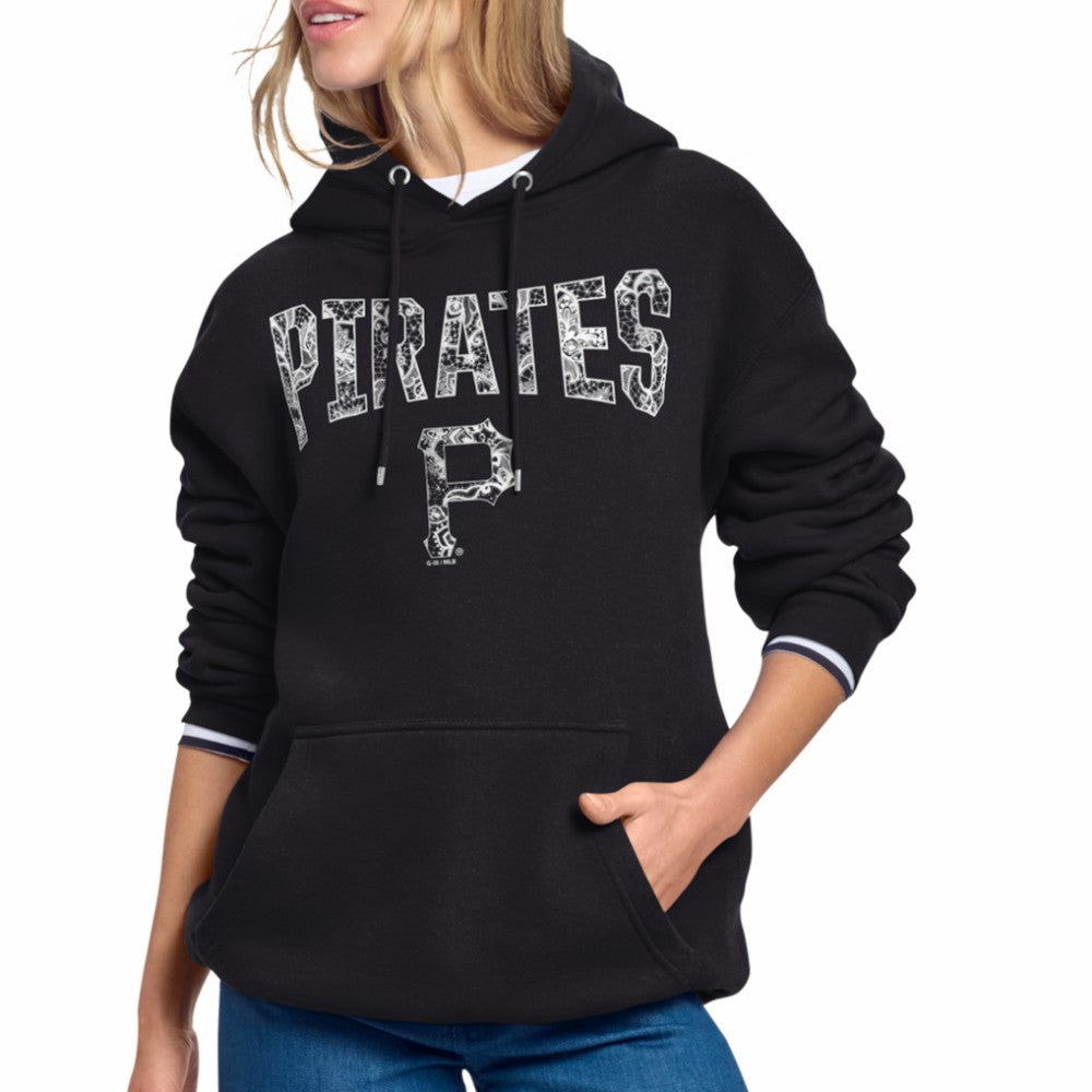 MLB Pittsburgh Pirates Starter Women's Lace Team Lockup Fleece Hoodie