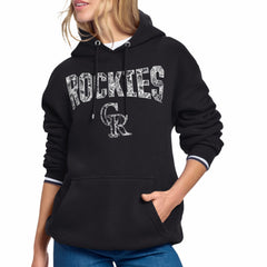MLB Colorado Rockies Starter Women's Lace Team Lockup Fleece Hoodie