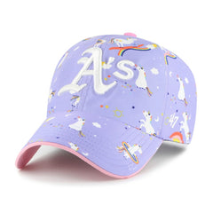 MLB Athletics '47 Girls Youth Unicorn Clean Up Adjustable Hat