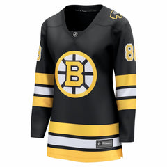 NHL Black David Pastrnak Boston Bruins Fanatics Women's Home Breakaway Jersey