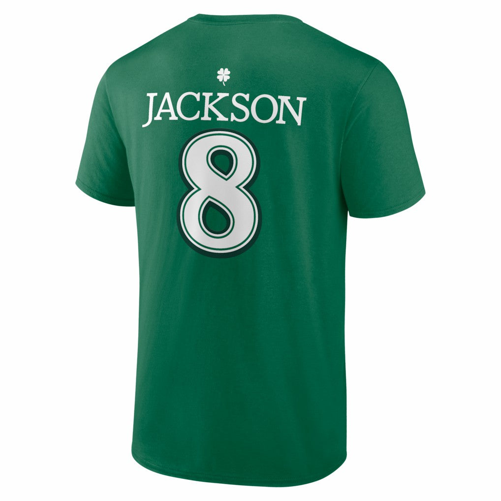 Lamar Jackson  St. Patrick's Day Icon Name & Number T-Shirt - Baltimore Ravens