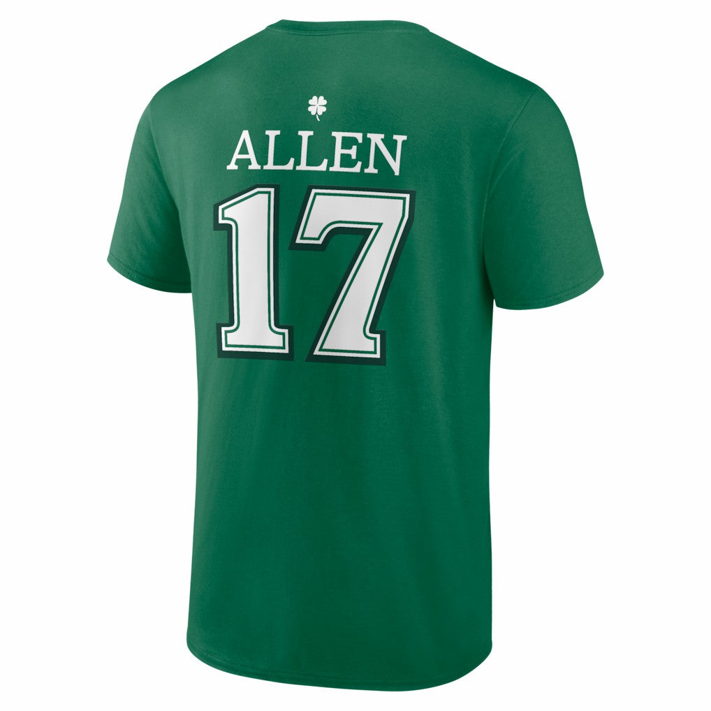 Josh Allen  St. Patrick's Day Icon Name & Number T-Shirt - Buffalo Bills