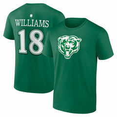 Caleb Williams  St. Patrick's Day Icon Name & Number T-Shirt - Chicago Bears