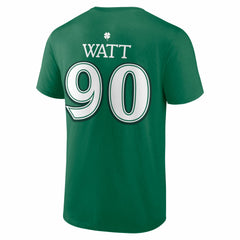 T.J. Watt  St. Patrick's Day Icon Name & Number T-Shirt - Pittsburgh Steelers