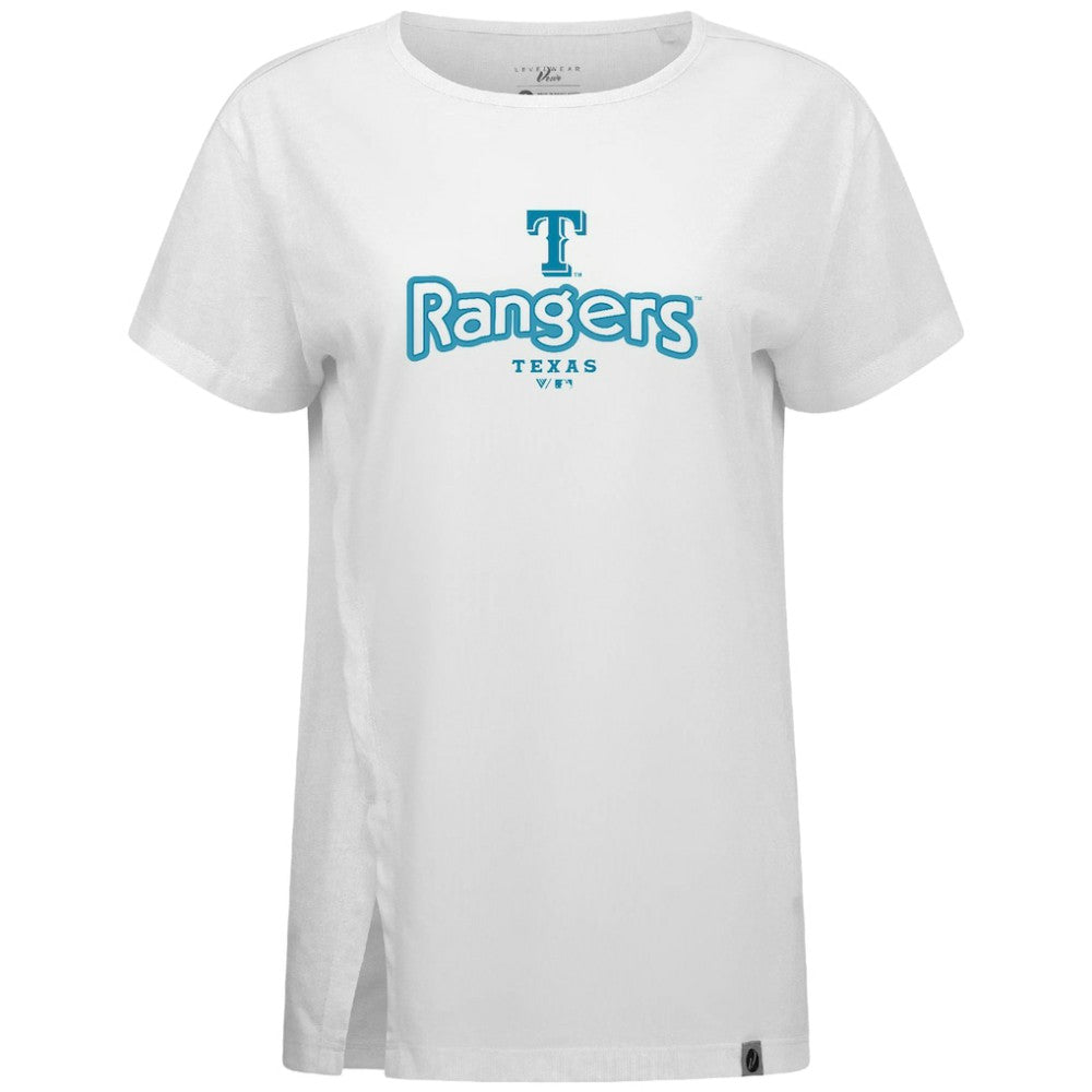 MLB Texas Rangers Levelwear Women's Blue Haven Influx Cornerstone T-Shirt