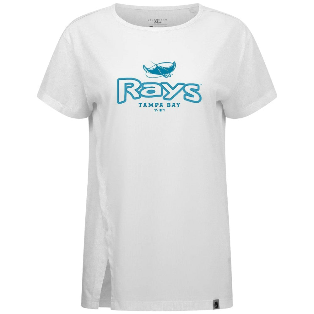 MLB Tampa Bay Rays Levelwear Women's Blue Haven Influx Cornerstone T-Shirt
