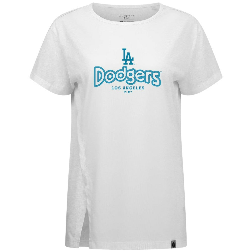 MLB Los Angeles Dodgers Levelwear Women's Blue Haven Influx Cornerstone T-Shirt
