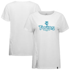 MLB Minnesota Twins Levelwear Women's Blue Haven Influx Cornerstone T-Shirt