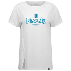 MLB Kansas City Royals Levelwear Women's Blue Haven Influx Cornerstone T-Shirt