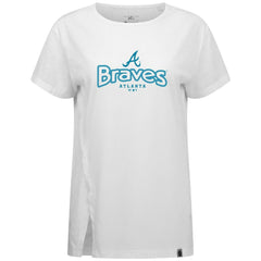MLB Atlanta Braves Levelwear Women's Blue Haven Influx Cornerstone T-Shirt