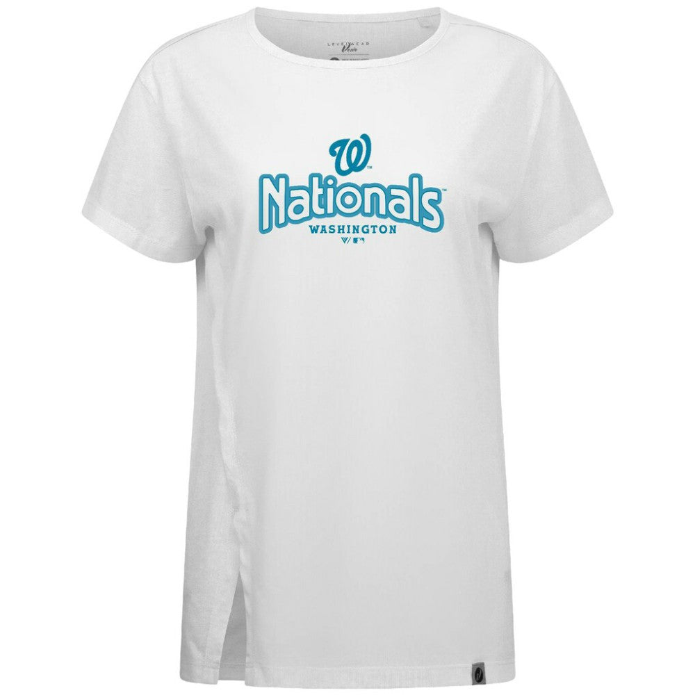 MLB Washington Nationals Levelwear Women's Blue Haven Influx Cornerstone T-Shirt