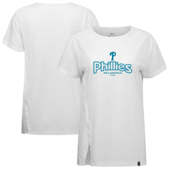 MLB Philadelphia Phillies Levelwear Women's Blue Haven Influx Cornerstone T-Shirt