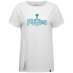 MLB Philadelphia Phillies Levelwear Women's Blue Haven Influx Cornerstone T-Shirt