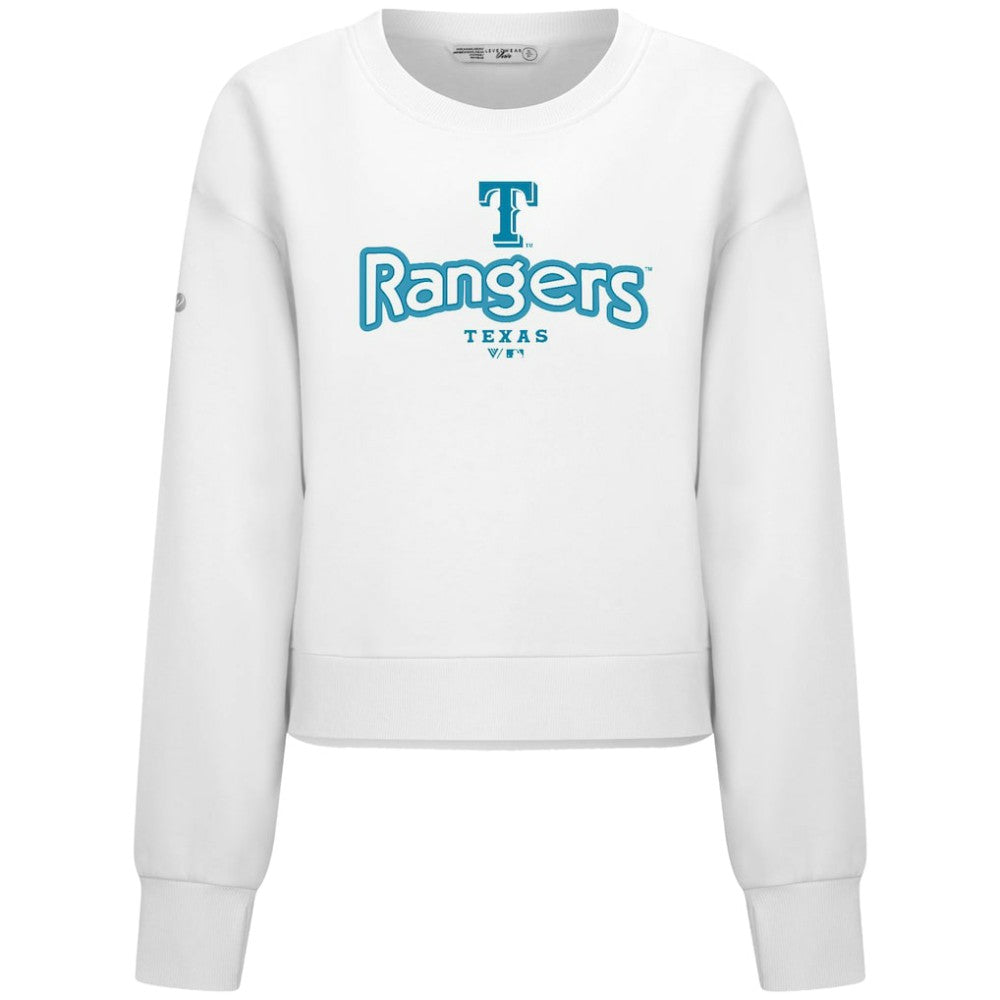 MLB Texas Rangers Levelwear Women's Judd Cornerstone Cropped Sweatshirt