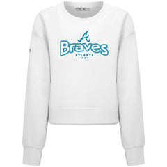 MLB Atlanta Braves Levelwear Women's Judd Cornerstone Cropped Sweatshirt