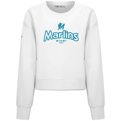 MLB Miami Marlins Levelwear Women's Judd Cornerstone Cropped Sweatshirt
