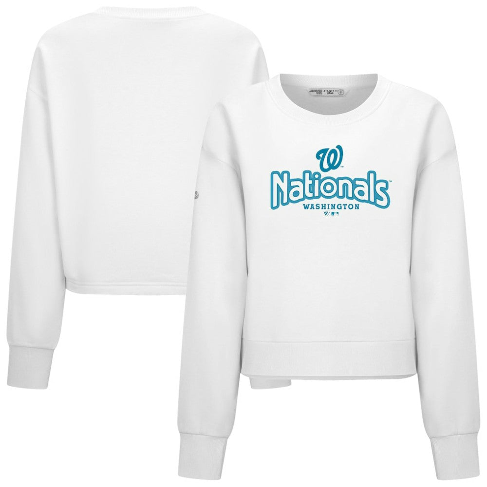 MLB Washington Nationals Levelwear Women's Judd Cornerstone Cropped Sweatshirt