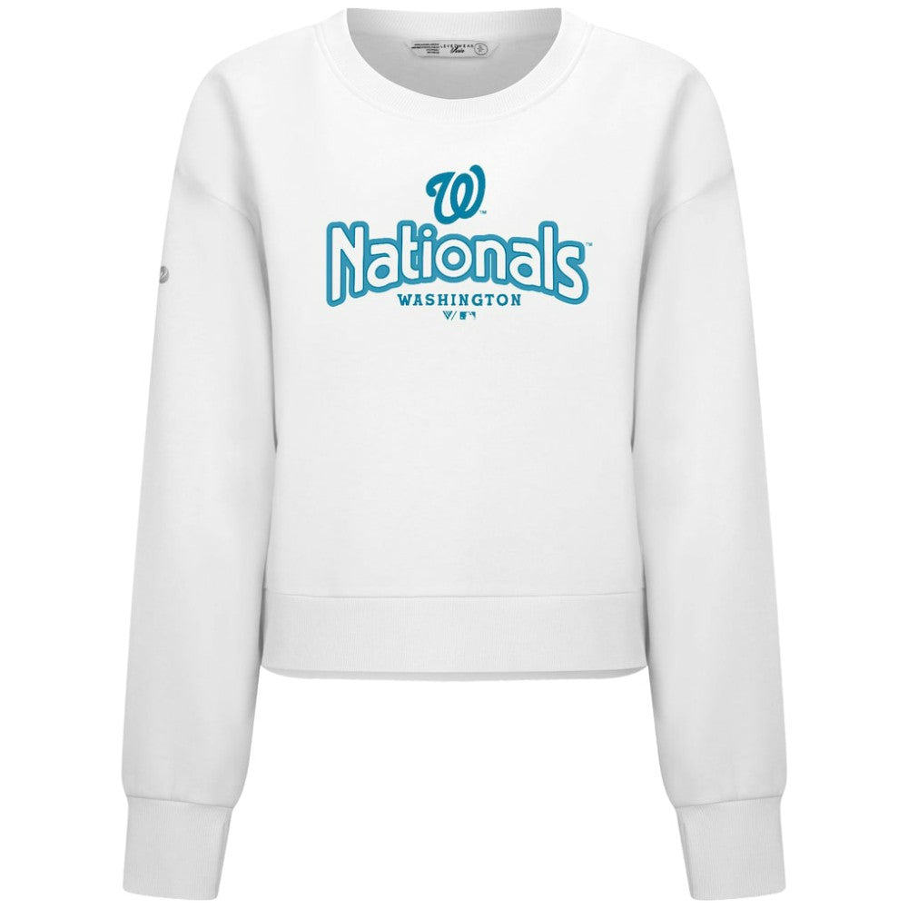 MLB Washington Nationals Levelwear Women's Judd Cornerstone Cropped Sweatshirt