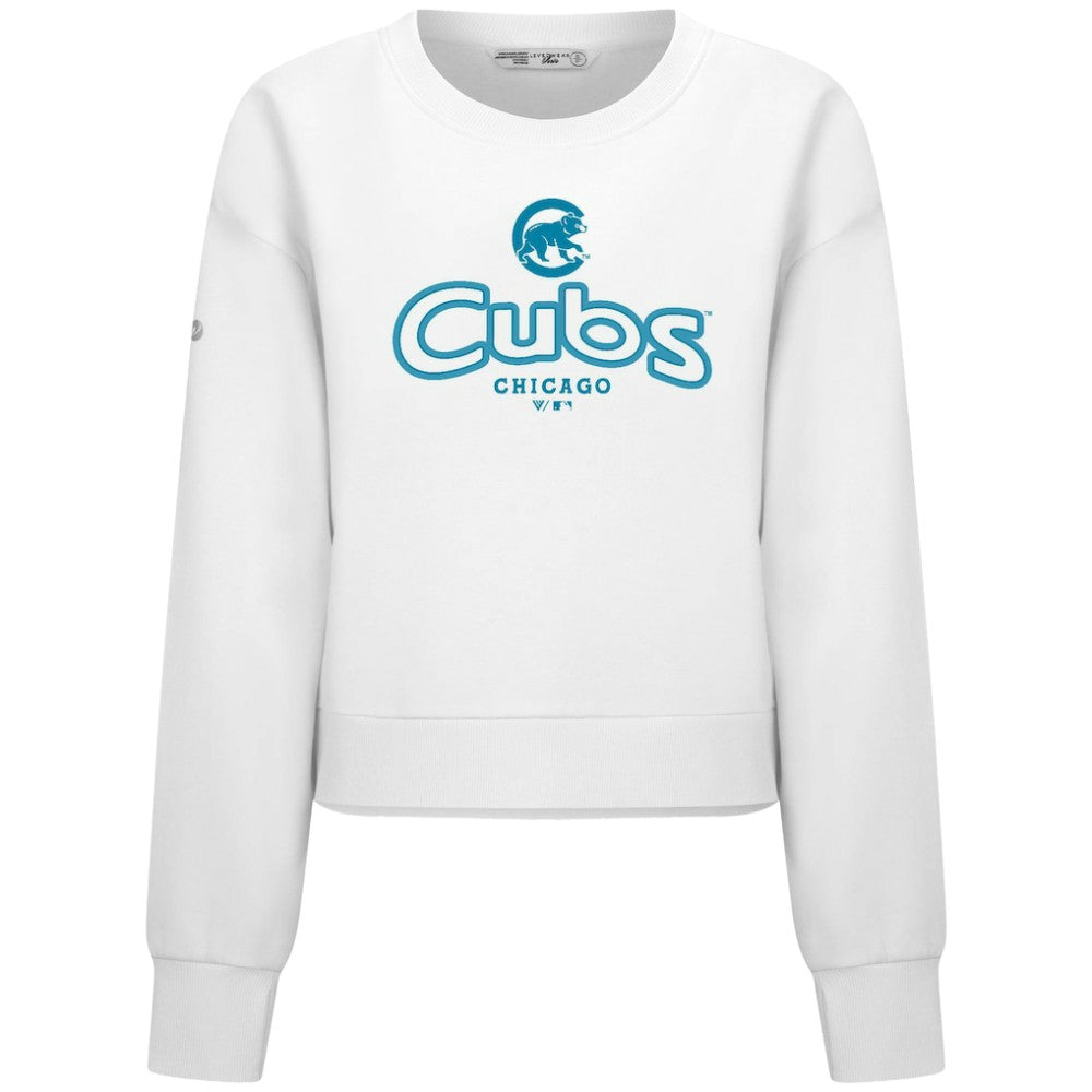 MLB Chicago Cubs Levelwear Women's Judd Cornerstone Cropped Sweatshirt