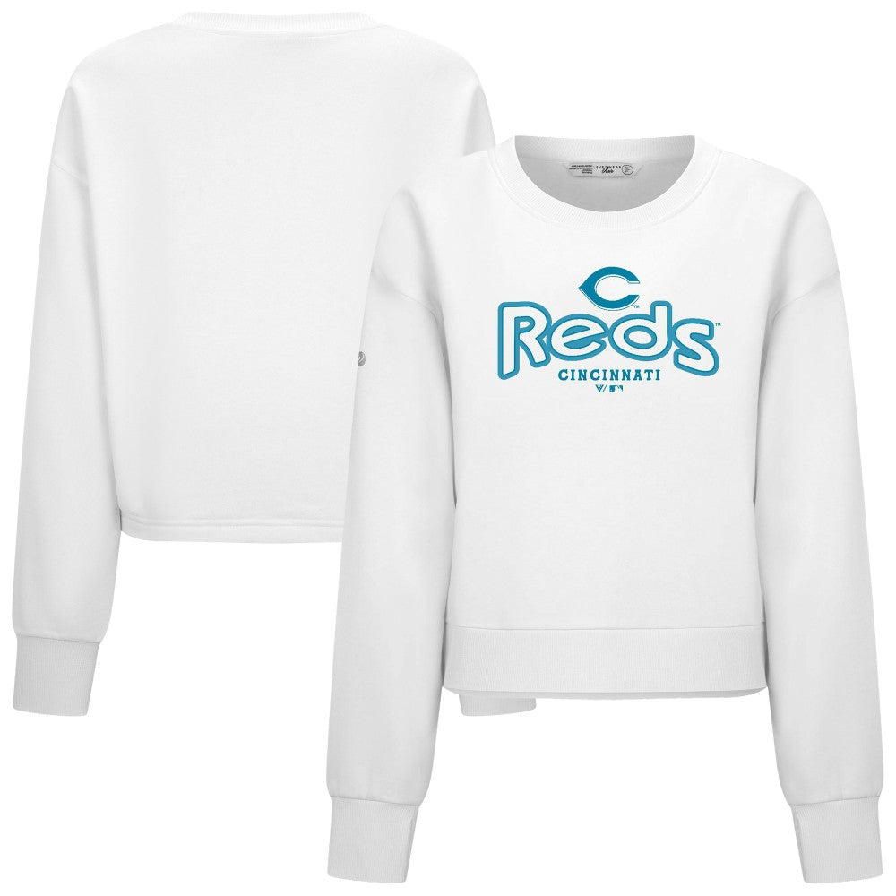 MLB Cincinnati Reds Levelwear Women's Judd Cornerstone Cropped Sweatshirt