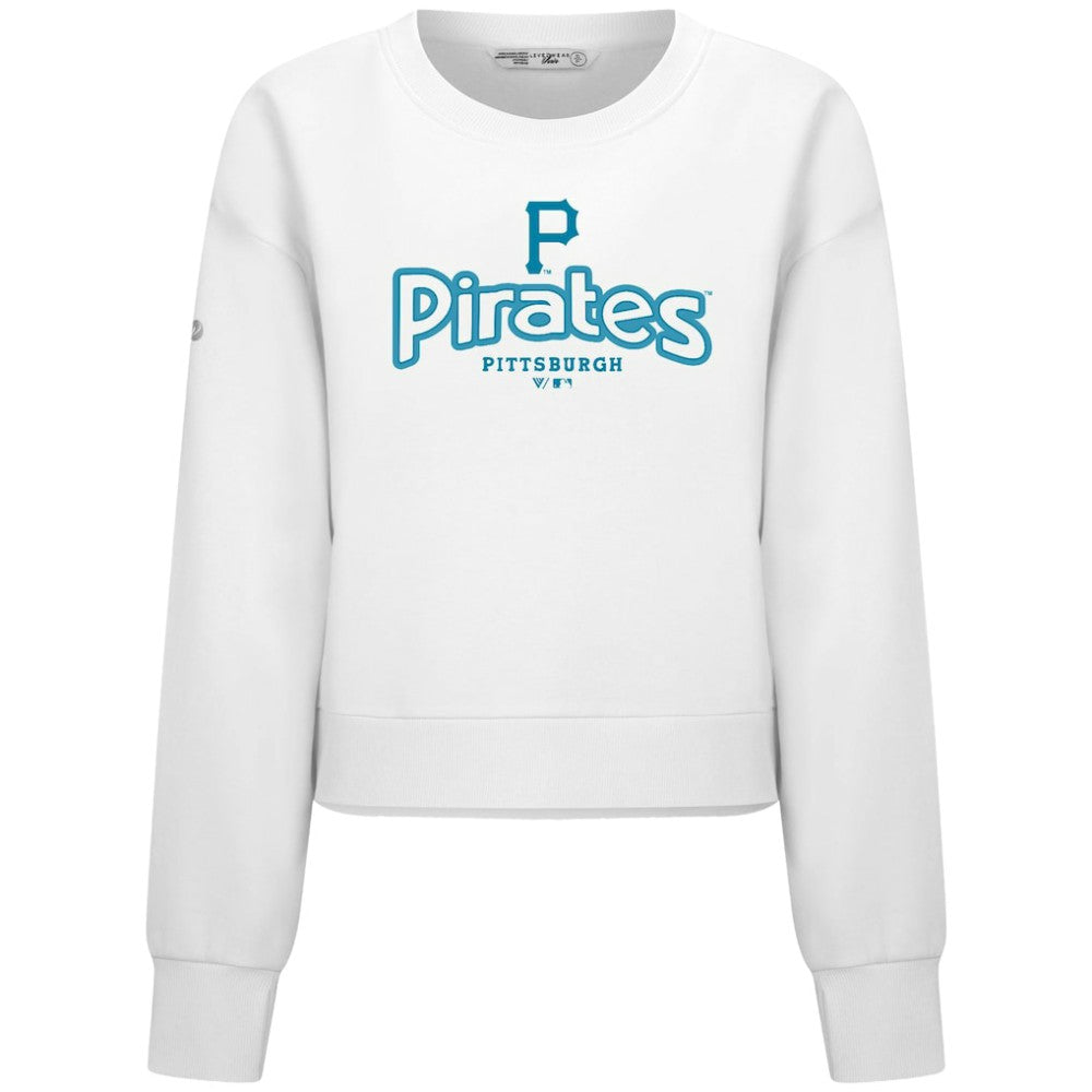 MLB Pittsburgh Pirates Levelwear Women's Judd Cornerstone Cropped Sweatshirt
