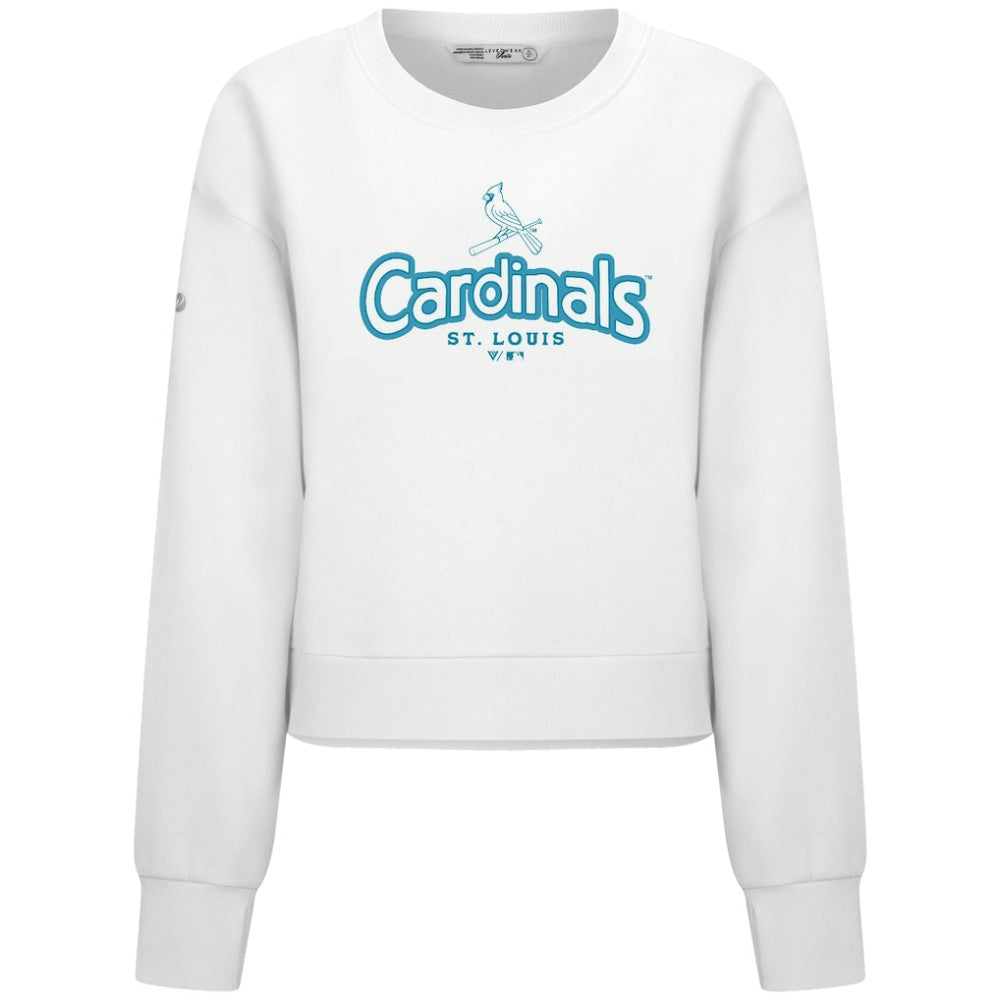 MLB St. Louis Cardinals Levelwear Women's Judd Cornerstone Cropped Sweatshirt