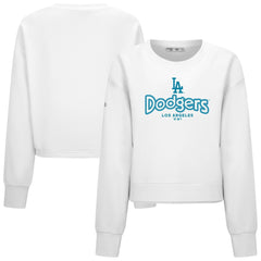 MLB Los Angeles Dodgers Levelwear Women's Judd Cornerstone Cropped Sweatshirt