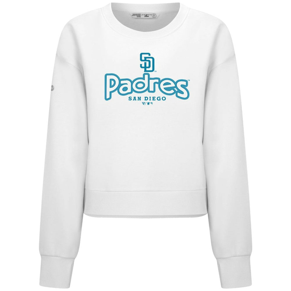MLB San Diego Padres Levelwear Women's Judd Cornerstone Cropped Sweatshirt