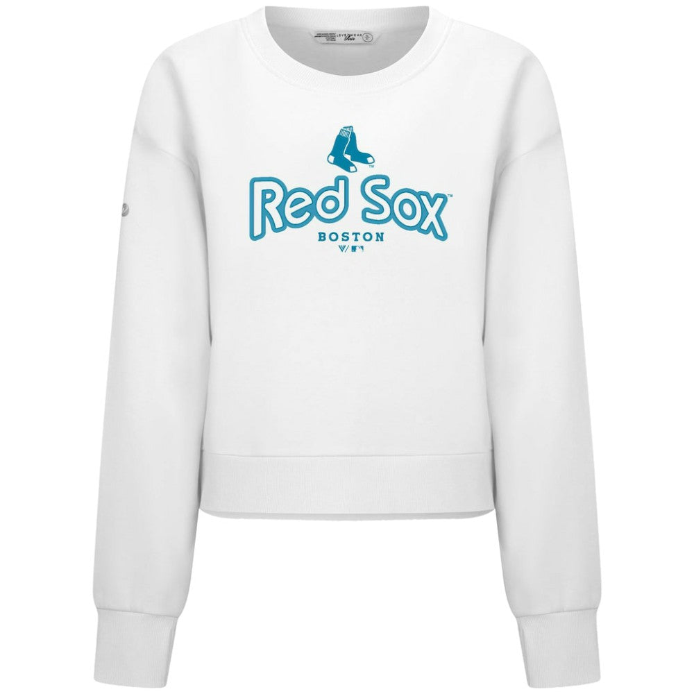 MLB Boston Red Sox Levelwear Women's Judd Cornerstone Cropped Sweatshirt