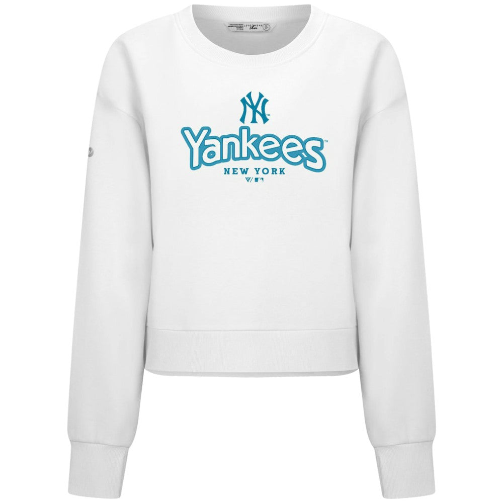 MLB New York Yankees Levelwear Women's Judd Cornerstone Cropped Sweatshirt