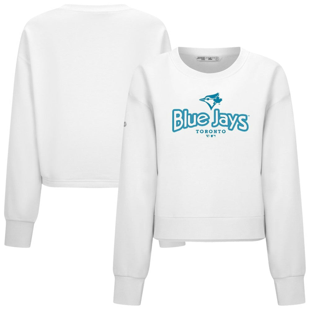 MLB Toronto Blue Jays Levelwear Women's Judd Cornerstone Cropped Sweatshirt