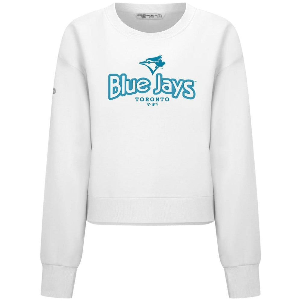 MLB Toronto Blue Jays Levelwear Women's Judd Cornerstone Cropped Sweatshirt