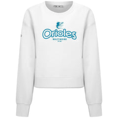 MLB Baltimore Orioles Levelwear Women's Judd Cornerstone Cropped Sweatshirt