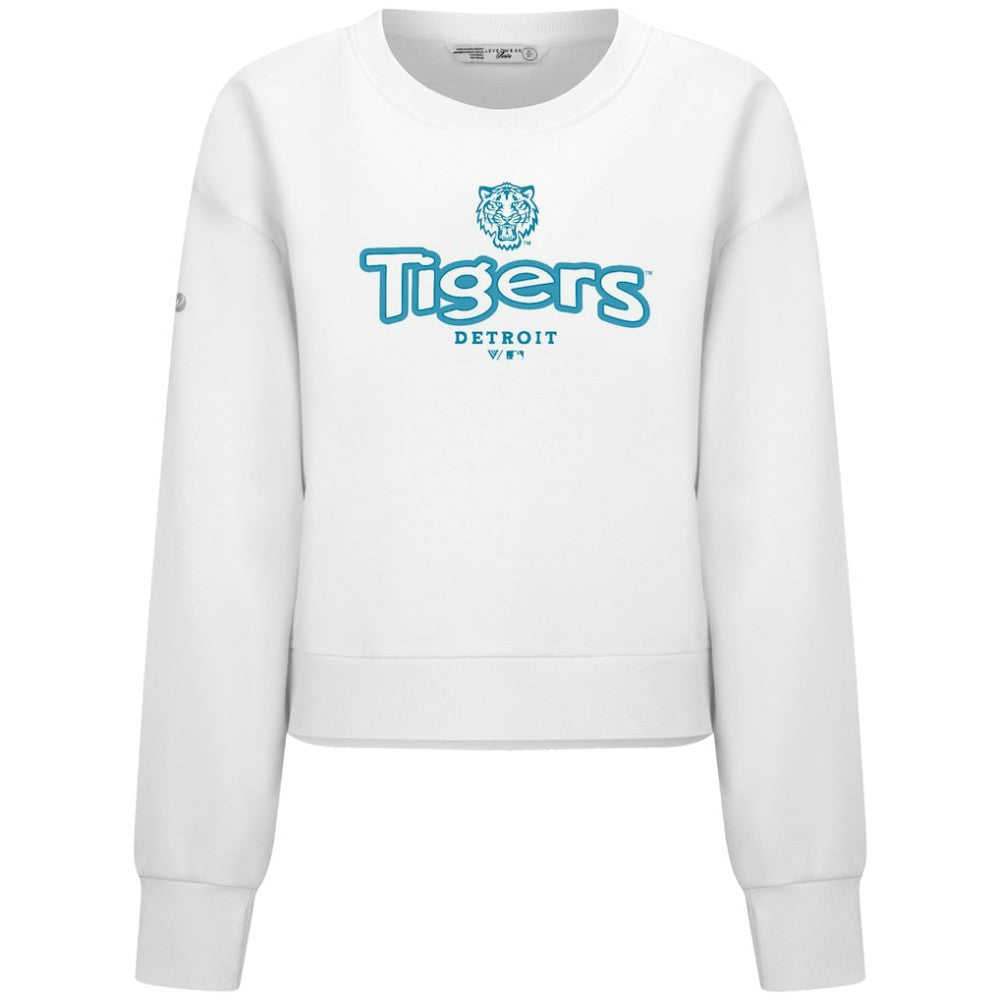 MLB Detroit Tigers Levelwear Women's Judd Cornerstone Cropped Sweatshirt