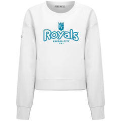 MLB Kansas City Royals Levelwear Women's Judd Cornerstone Cropped Sweatshirt