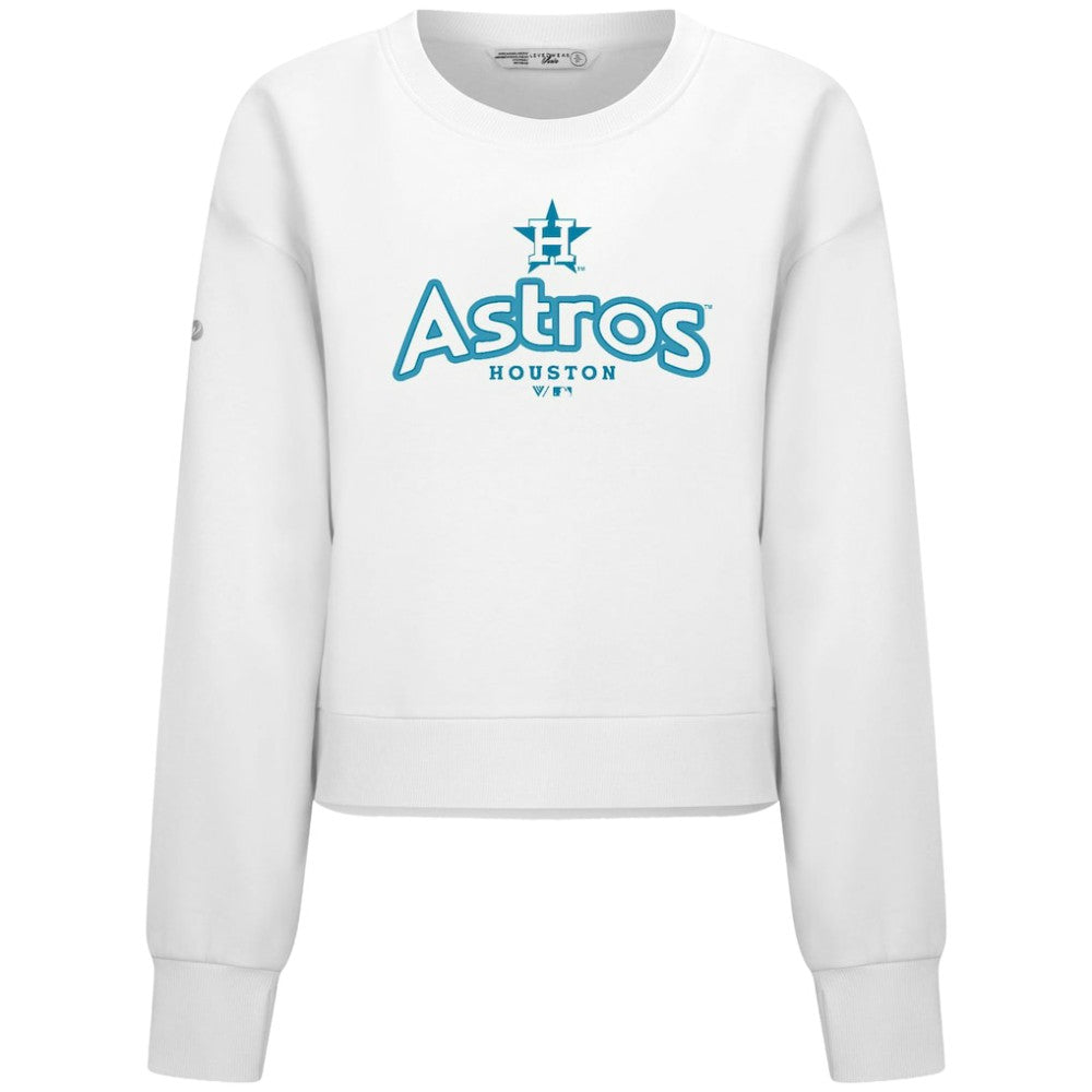 MLB Houston Astros Levelwear Women's Judd Cornerstone Cropped Sweatshirt
