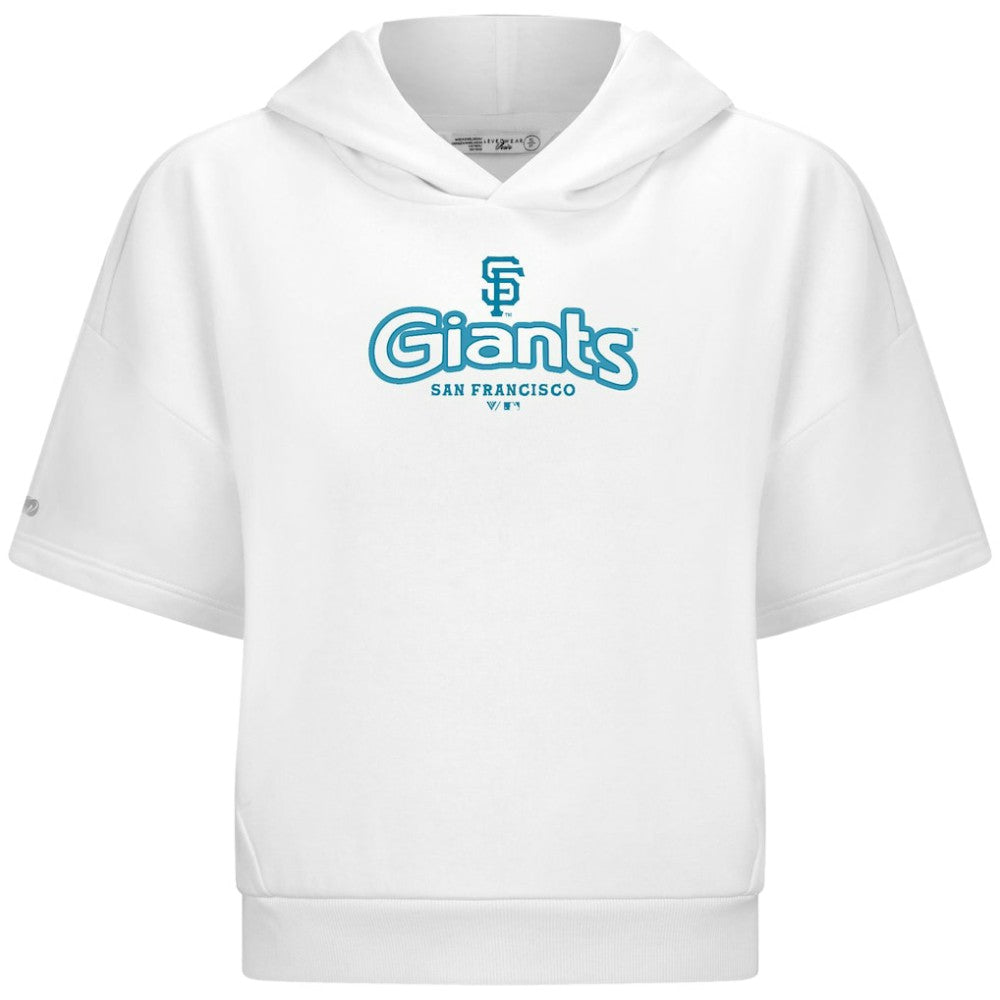 MLB San Francisco Giants Levelwear Women's Amber Short Sleeve Cornerstone Hoodie