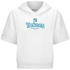 MLB New York Yankees Levelwear Women's Amber Short Sleeve Cornerstone Hoodie