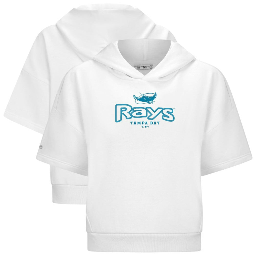 MLB Tampa Bay Rays Levelwear Women's Amber Short Sleeve Cornerstone Hoodie