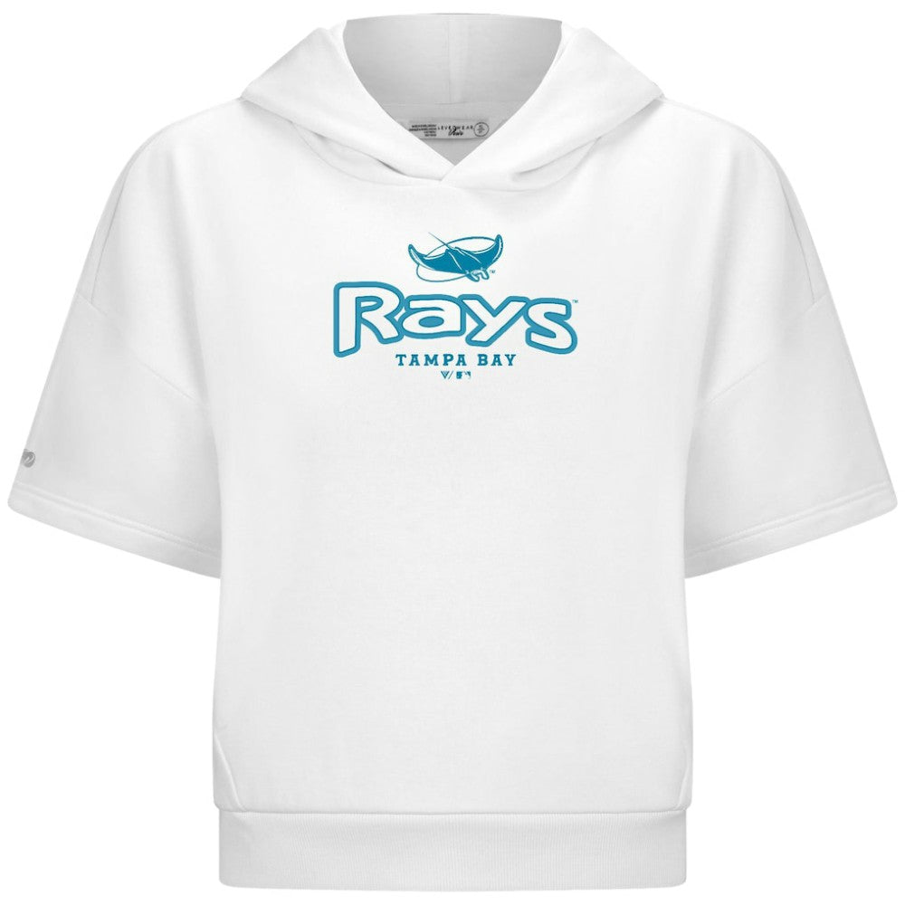 MLB Tampa Bay Rays Levelwear Women's Amber Short Sleeve Cornerstone Hoodie