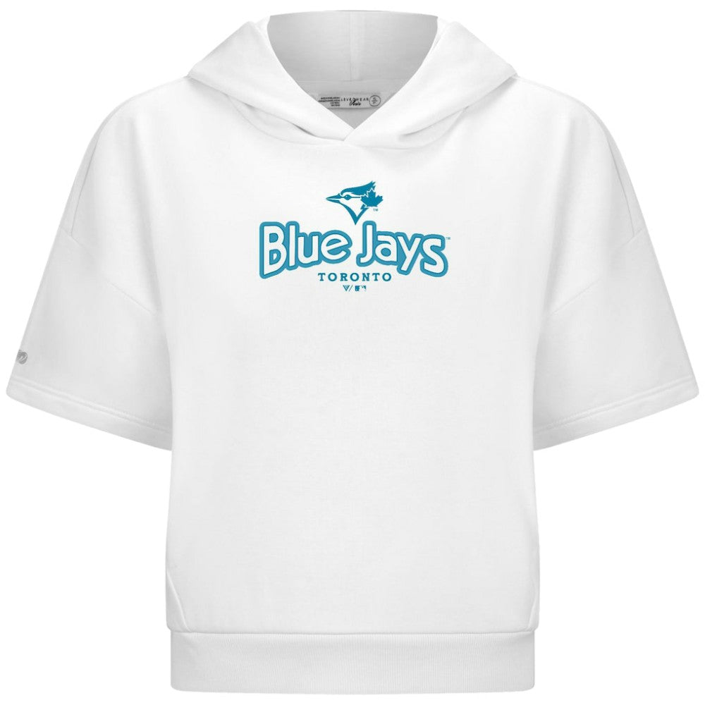 MLB Toronto Blue Jays Levelwear Women's Amber Short Sleeve Cornerstone Hoodie