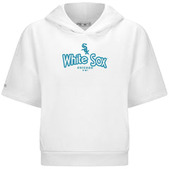 MLB Chicago White Sox Levelwear Women's Amber Short Sleeve Cornerstone Hoodie
