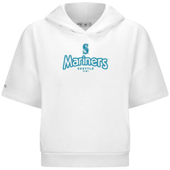 MLB Seattle Mariners Levelwear Women's Amber Short Sleeve Cornerstone Hoodie
