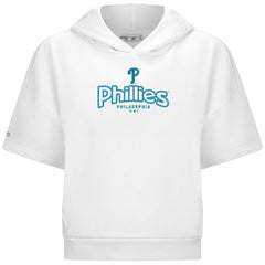 MLB Philadelphia Phillies Levelwear Women's Amber Short Sleeve Cornerstone Hoodie