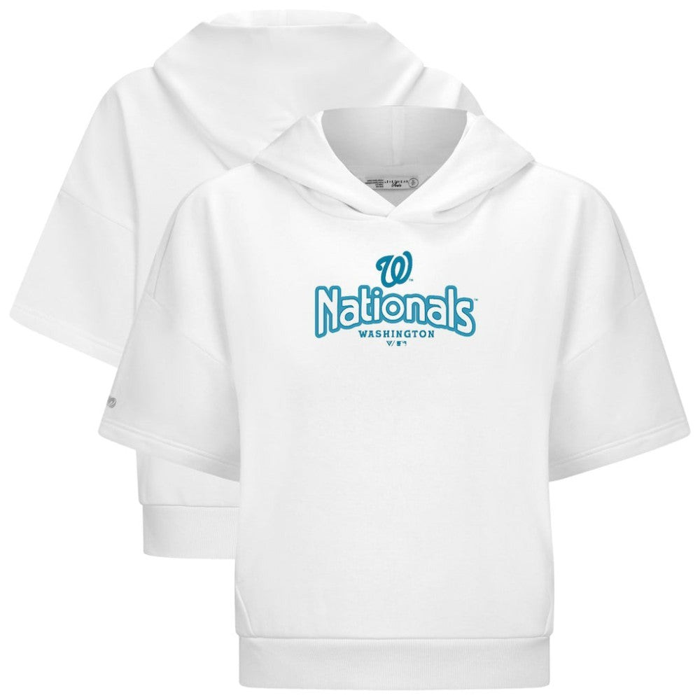 MLB Washington Nationals Levelwear Women's Amber Short Sleeve Cornerstone Hoodie